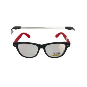 Kreedom Reverb 1 Lens Reader Glasses Patented Lens Technology Black and Red NEW